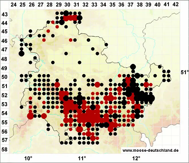 Verbreitungskarte regional